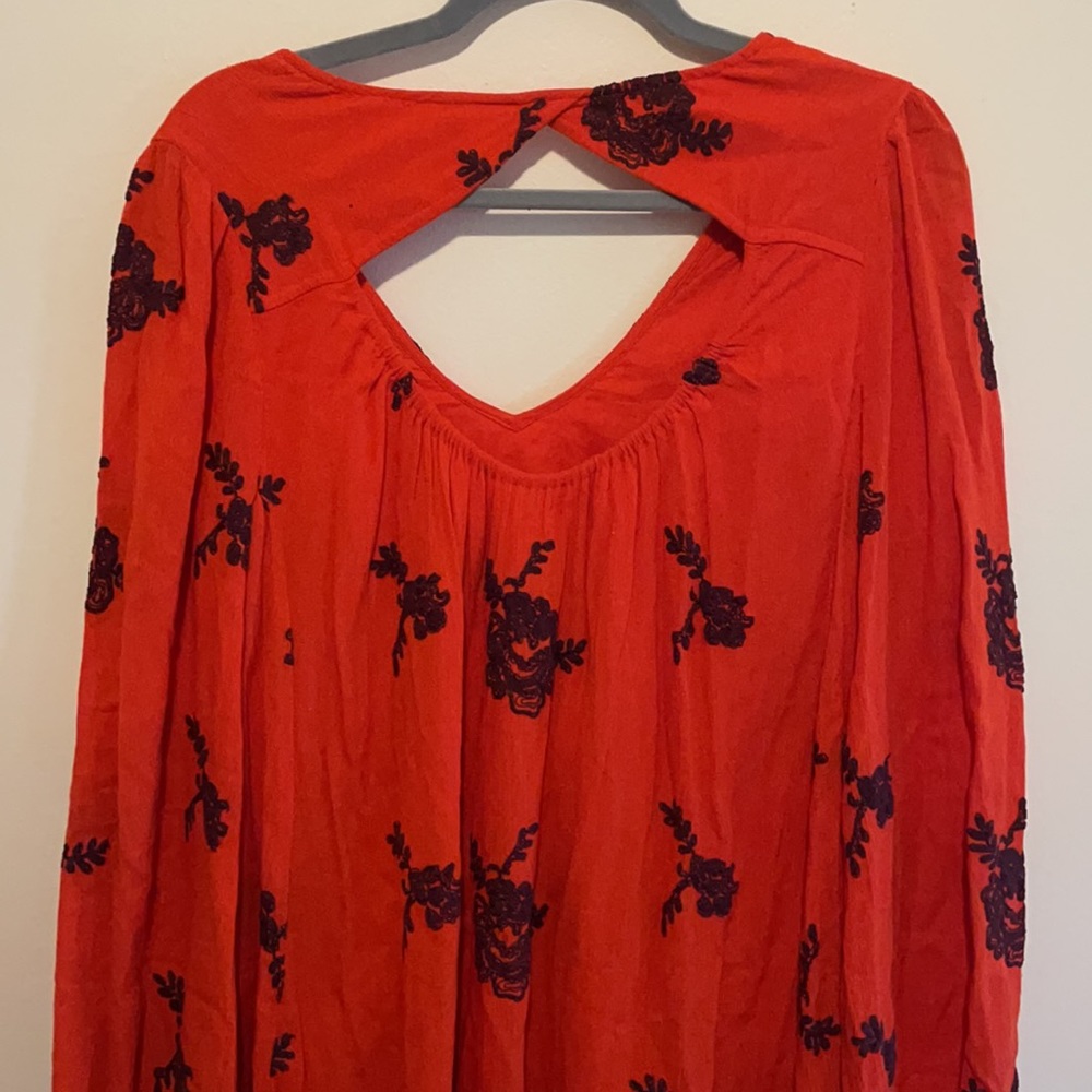 Free People dress SMALL GORGEOUS bright orange👸